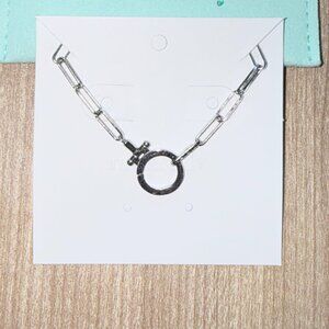 mint&lily Paperclip Bracelet - Silver / 6.5"